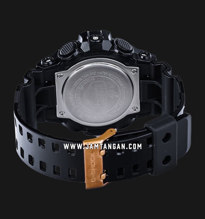 Casio G-Shock GA-700MMC-1ADR Black and Rose Gold Series Digital Analog Dial Black Resin Band