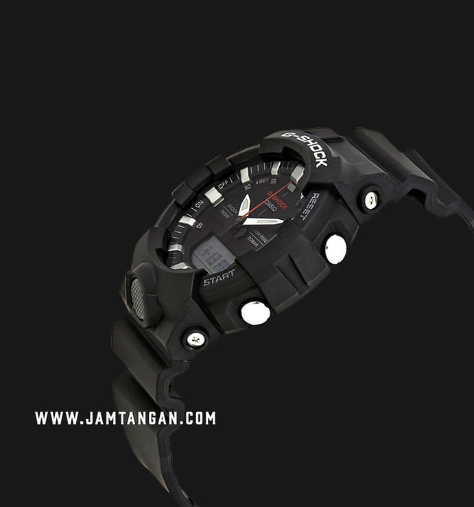 Casio G-Shock GA-800-1ADR Digital Analog Dial Black Resin Band