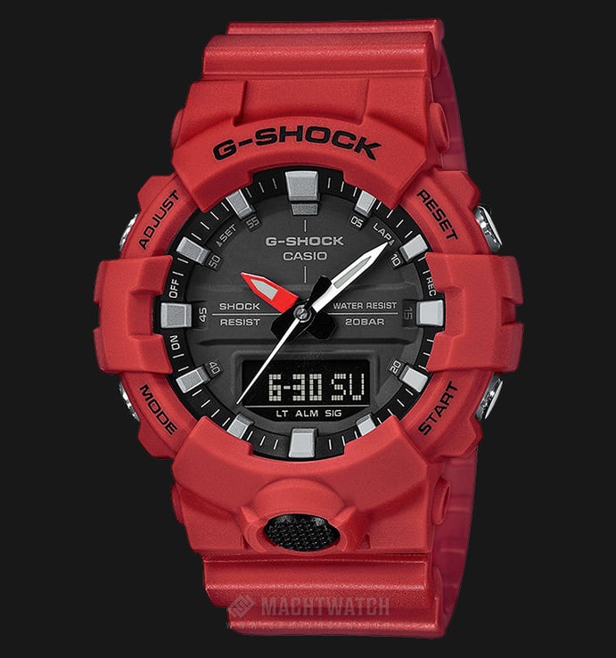 Casio G-Shock Standard GA-800-4AJF Men Digital Analog Dial Black Resin Strap