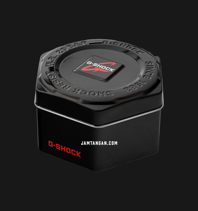 Casio G-Shock GA-800BR-1ADR Digital Analog Orange Dial Black Resin Band