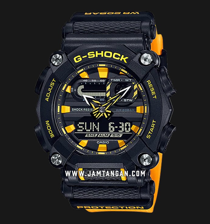 Casio G-Shock GA-900A-1A9DR Heavy Duty Men Digital Analog Dial