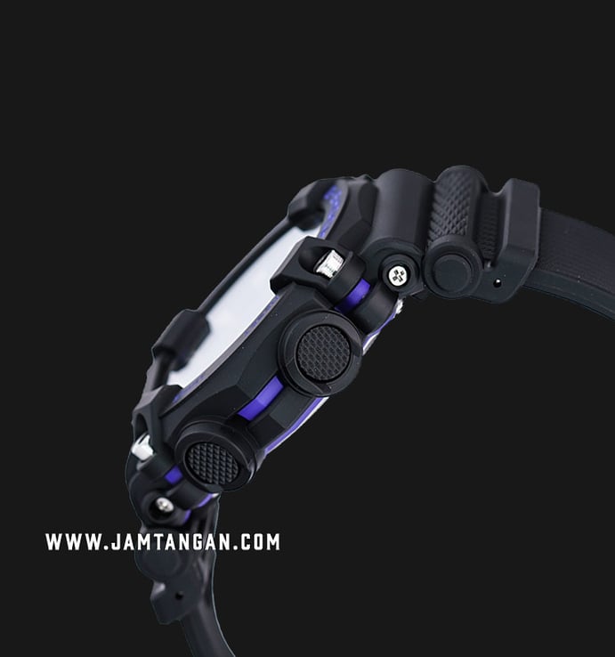 Casio G-Shock GA-900AS-1ADR Garish Digital Analog Dial Black Resin Band