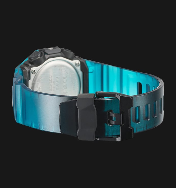 Casio G-Shock GA-B001G-2ADR Digital Analog Dial Turquoise Blue Transparent Resin Band