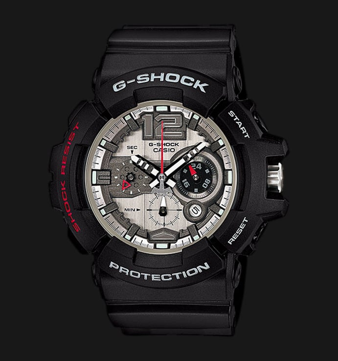 Casio G-Shock GAC-110-1ADR Grey Dial Black Resin Strap