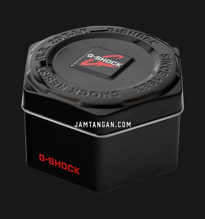 Casio G-Shock GAS-100AR-1ADR Adrenaline Red Digital Analog Dial Black Resin Band