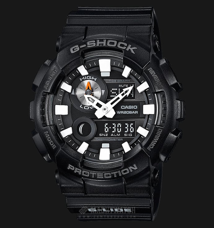 Casio G-Shock G-Lide GAX-100B-1AJF Men Digital Analog Dial Black Resin Strap