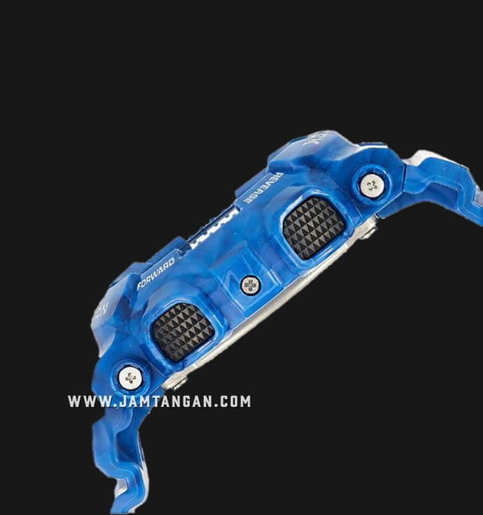 Casio G-Shock G-Lide GAX-100MA-2ADR Black Digital Analog Dial Blue Resin Strap