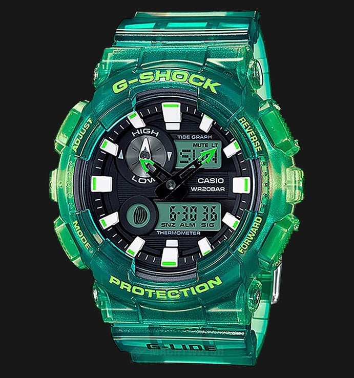 Casio G-Shock GAX-100MSA-3ADR G-Lide Green Resin Band 