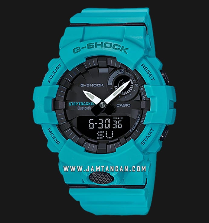 Casio G-shock G-Squad GBA-800-2A2DR Digital Analog Dial Blue Resin Band