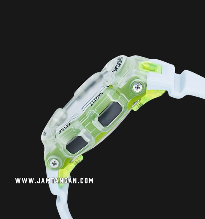 Casio G-shock G-Squad GBA-900SM-7A9DR Vital Bright Black Digital Analog Dial White Resin Band