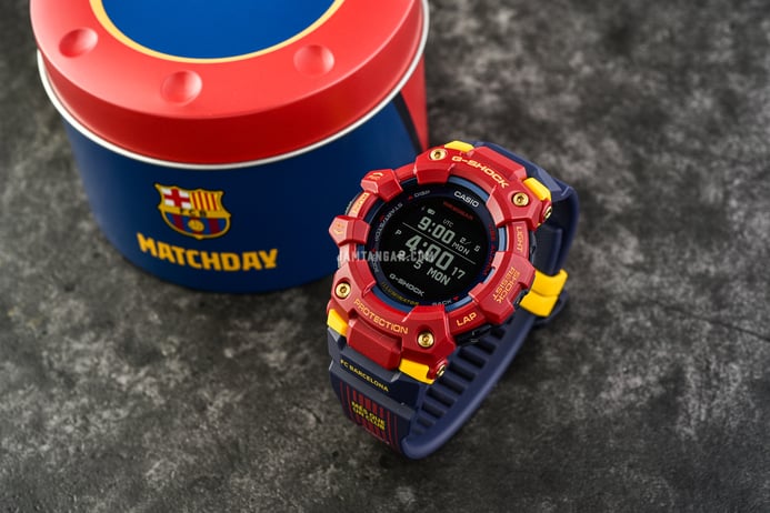 Casio G-Shock X FC Barcelona Matchday GBD-100BAR-4DR Digital Dial Dual Tone Resin Band