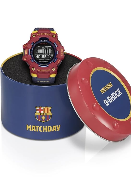 Casio G-Shock Move GBD-100BAR-4JR X FC Barcelona Matchday Digital Dial Dual Tone Resin Band