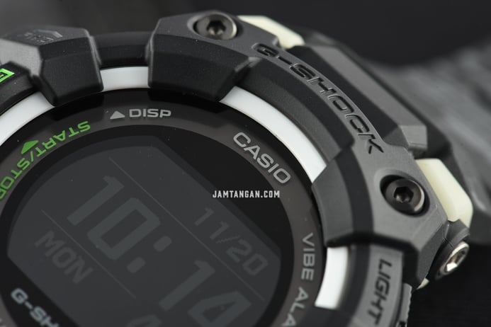 Casio G-Shock GBD-100LM-1DR G-Squad Midnight City Run Digital Dial Black Resin Band