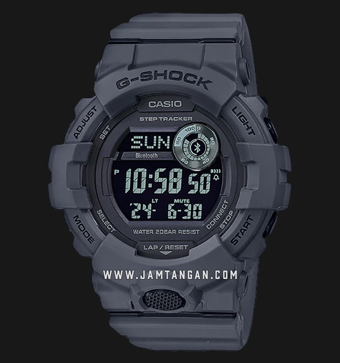 Casio G-Shock G-Squad GBD-800UC-8DR Smart Bluetooth Digital Dial Grey Resin Band