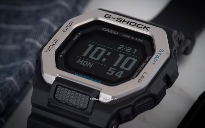 Casio G-Shock G-Lide GBX-100-1DR Men Black Digital Dial Black Resin Band