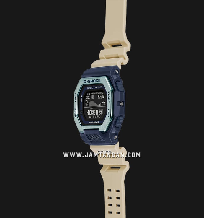 Casio G-Shock GBX-100TT-2DR G-Lide Men Digital Dial Beige Resin Band