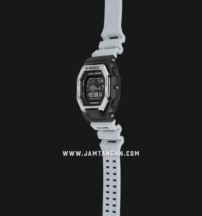 Casio G-Shock GBX-100TT-8DR G-Lide Men Digital Dial Grey Resin Band
