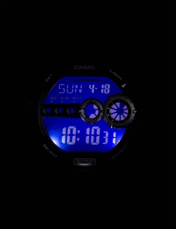 Casio G-Shock GD-100-1BER Men Black Digital Dial Black Resin Band