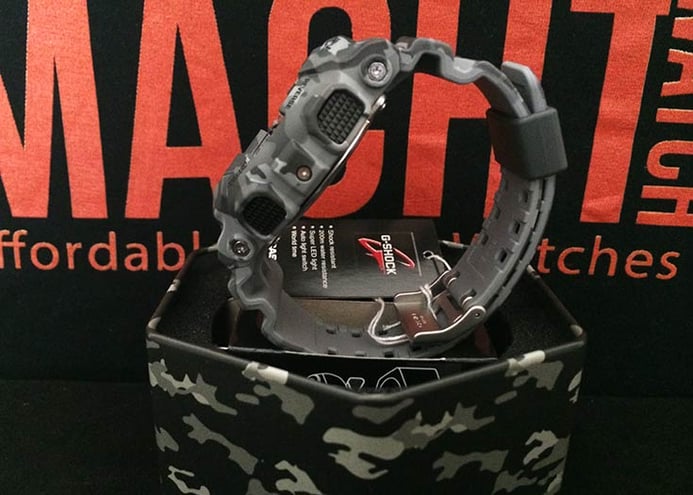 Casio G-Shock Camouflage GD-120CM-8DR Digital Dial Grey Camouflage Resin Band