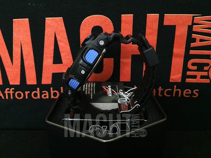 Casio G-Shock GD-120N-1B2DR Blue Digital Dial Black Resin Strap