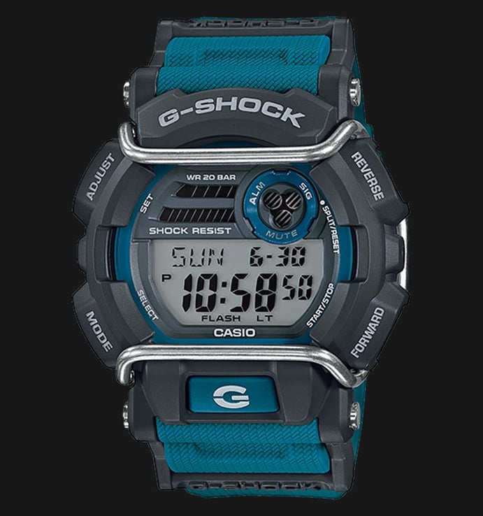 Casio G-Shock GD-400-2DR Men Digital Dial Blue Resin Strap