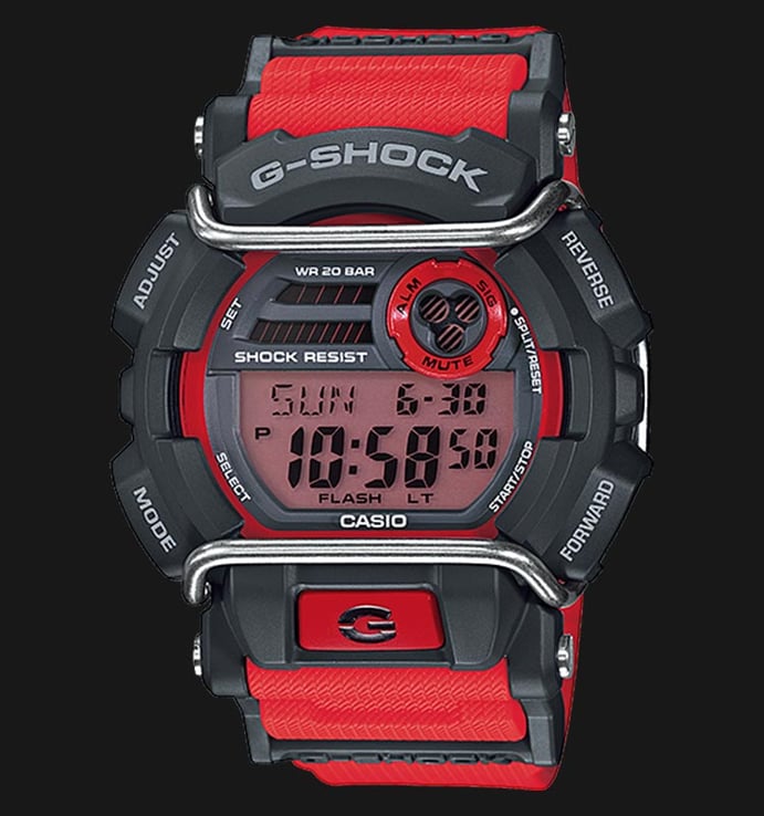 Casio G-Shock Standard GD-400-4DR Man Digital Dial Red Resin Strap