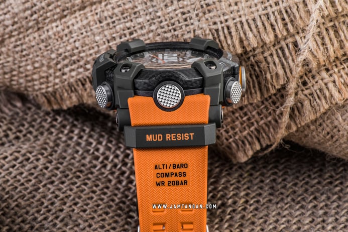 Casio G-Shock Mudmaster GG-B100-1A9JF Digital Analog Dial Orange Resin Band