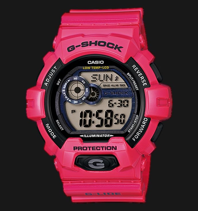 Casio G-Shock GLS-8900-4DR Digital Dial Pink Resin Strap