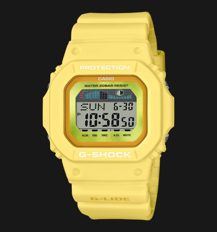 Casio G-Shock G-Lide GLX-5600RT-9DR Digital Dial Yellow Resin Band