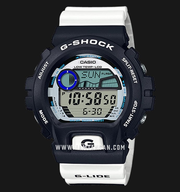 Casio G-Shock GLX-6900SS-1DR G-Lide Digital Dial White Resin Band