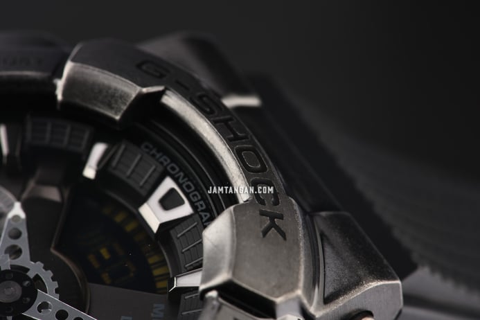Casio G-Shock GM-110VB-1ADR Steampunk Series Digital Analog Dial Black Resin Band