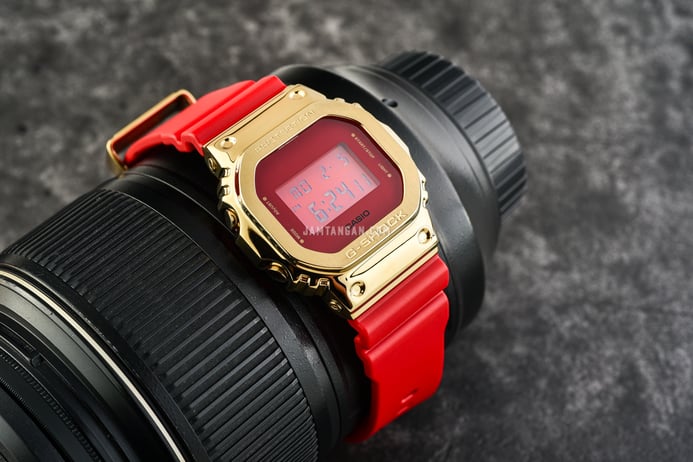 Casio G-Shock GM-5600CX-4DR New Year Of The Ox Zodiac Digital Dial Red Resin Band Limited Edition