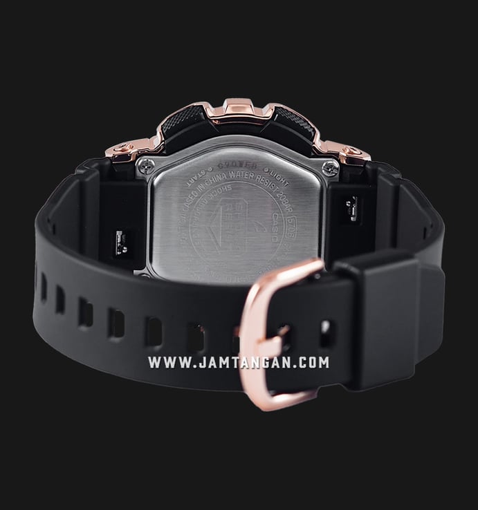 Casio G-Shock X ITZY Metal Covered GM-S110PG-1ADR Tough Charm Digital Analog Dial Black Resin Band