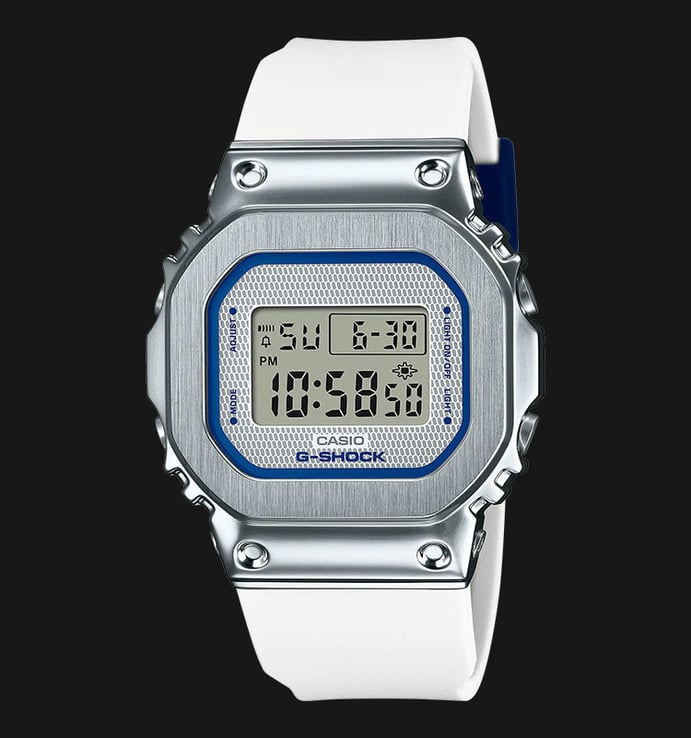 Casio G-Shock GM-S5600LC-7JF Digital Dial White Resin Band