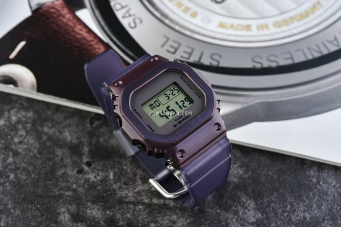 Casio G-Shock GM-S5600MF-6DR Midnight Fog Digital Dial Purple Transparent Resin Band