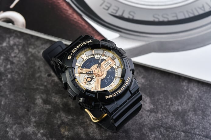 Casio G-Shock X ITZY GMA-S110GB-1ADR Basic Collection Stay Gold Series Digital Analog Resin Band