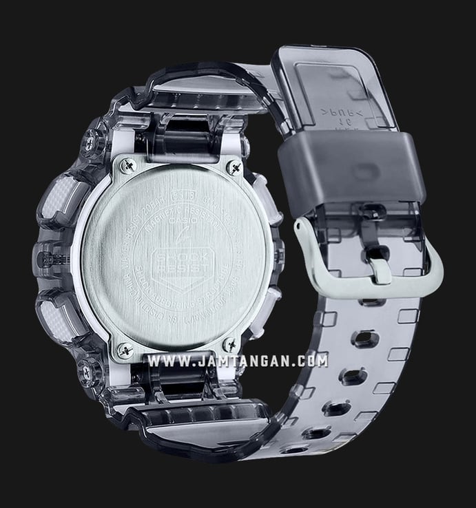 Casio G-Shock GMA-S110GS-8ADR Metallic Shine Digital Analog Dial Grey Transparent Resin Band