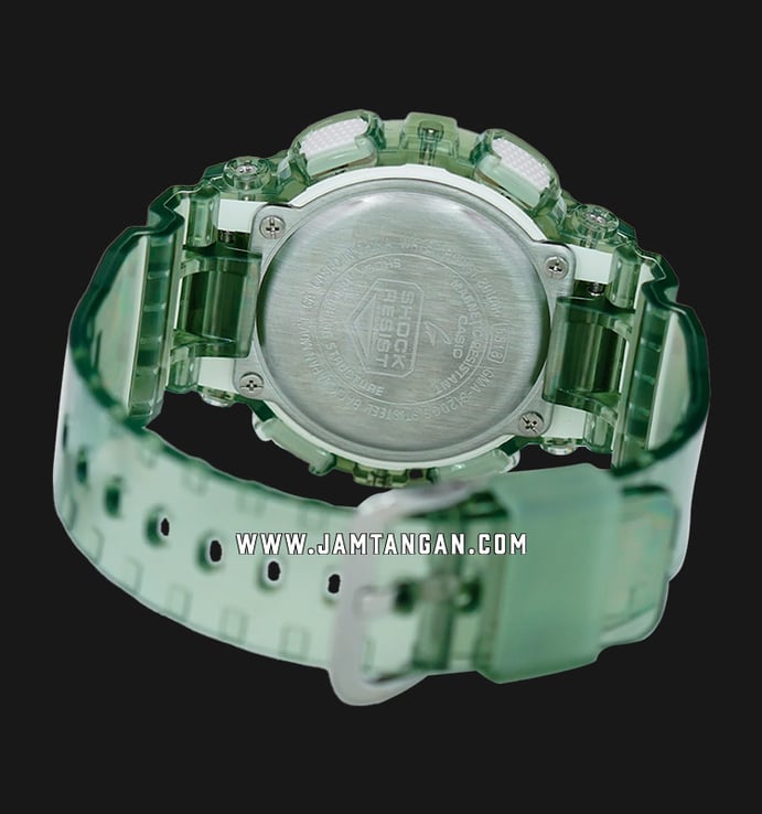 Casio G-Shock GMA-S120GS-3ADR Metallic Shine Digital Analog Dial Green Transparent Resin Band