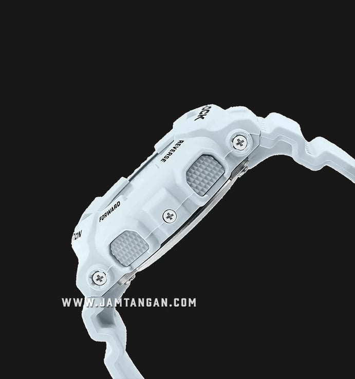 Casio G-Shock GMA-S120MF-2ADR Men Digital Analog Dial White Resin Band