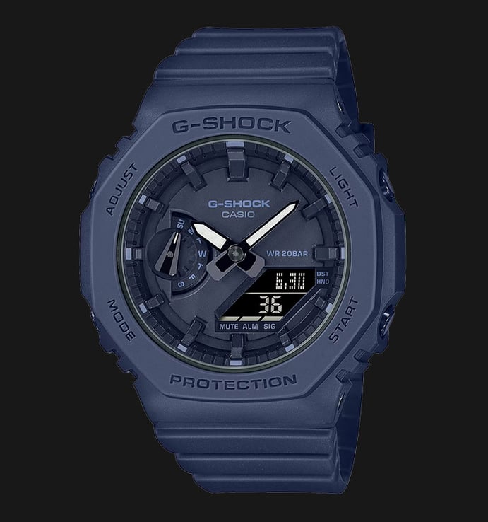 Casio G-Shock GMA-S2100BA-2A1DR CasiOak Digital Analog Dial Blue Navy Resin Band