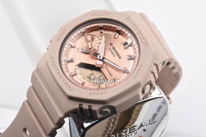Casio G-Shock X ITZY GMA-S2100MD-4ADR CasiOak Pink Metallic Collection Pink Resin Band