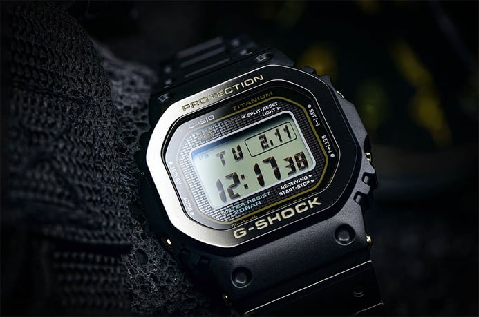 Casio G-Shock GMW-B5000TB-1DR Men Digital Dial Black Titanium Strap