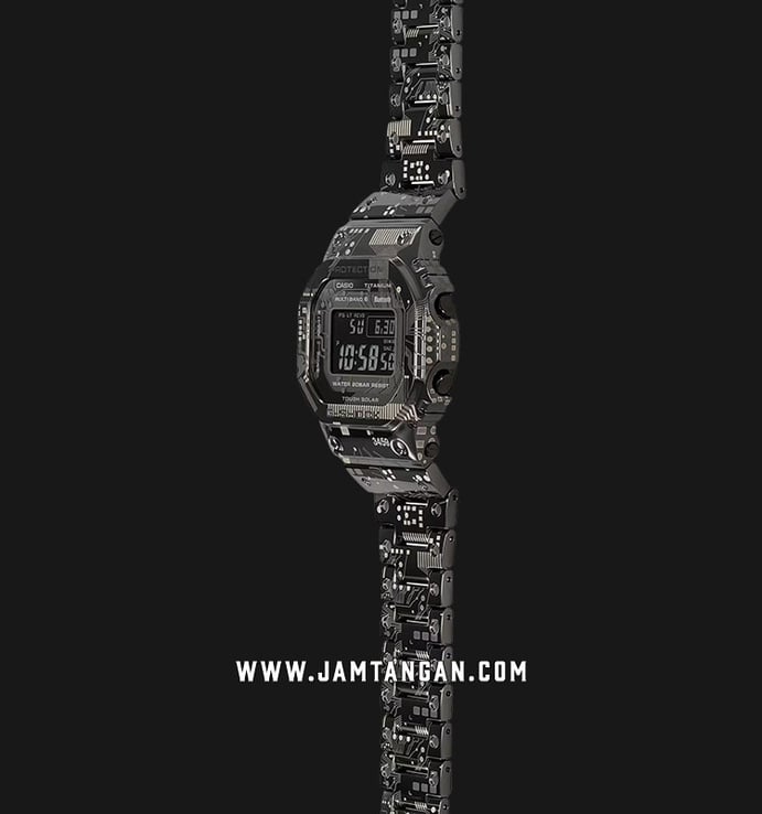 Casio G-Shock GMW-B5000TCC-1DR Tough Solar Full Metal Black Digital Dial Black Titanium Band