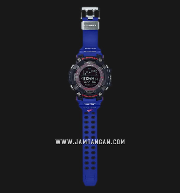 Casio G-Shock GPR-B1000TLC-1JR Rangeman Team Land Cruiser Series Blue Resin Strap LIMITED EDITION