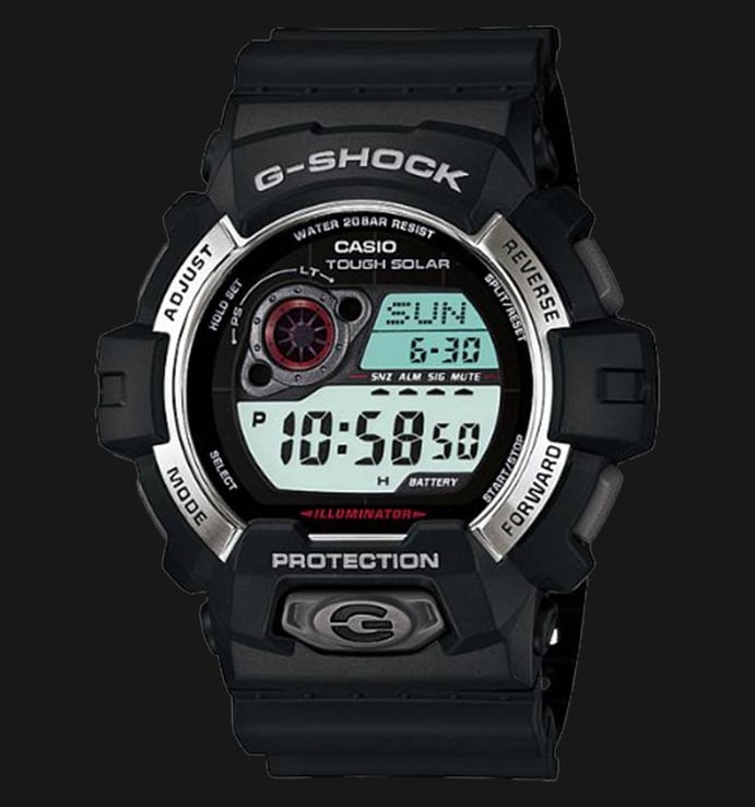 Casio G-Shock GR-8900-1DR Tough Solar Digital Dial Black Resin Strap