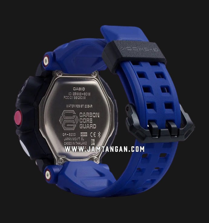 Casio G-Shock Gravitymaster GR-B200-1A2DR Carbon Core Guard WR 200M Blue Resin Band