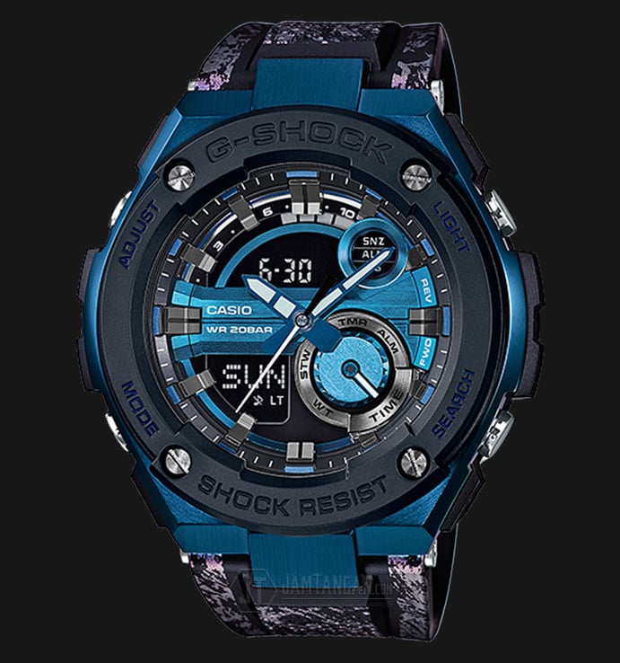 Casio G-Shock GST-200CP-2ADR Layer Guard Structure Black Resin Band 200M
