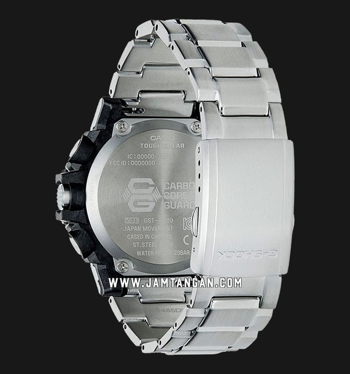 Casio G-Shock G-Steel GST-B300SD-1ADR Tough Solar Digital Analog Dial Stainless Steel Band