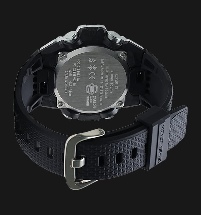 Casio G-Shock G-Steel GST-B400-1ADR Tough Solar Digital Analog Dial Black Resin Band