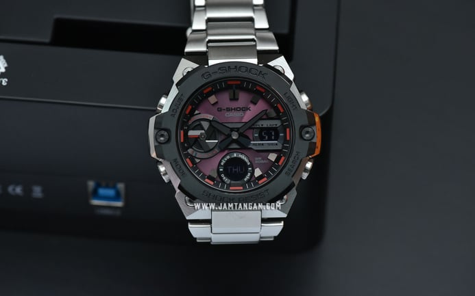 Casio G-Shock G-Steel GST-B400AD-1A4DR Tough Solar Digital Analog Dial Stainless Steel Band